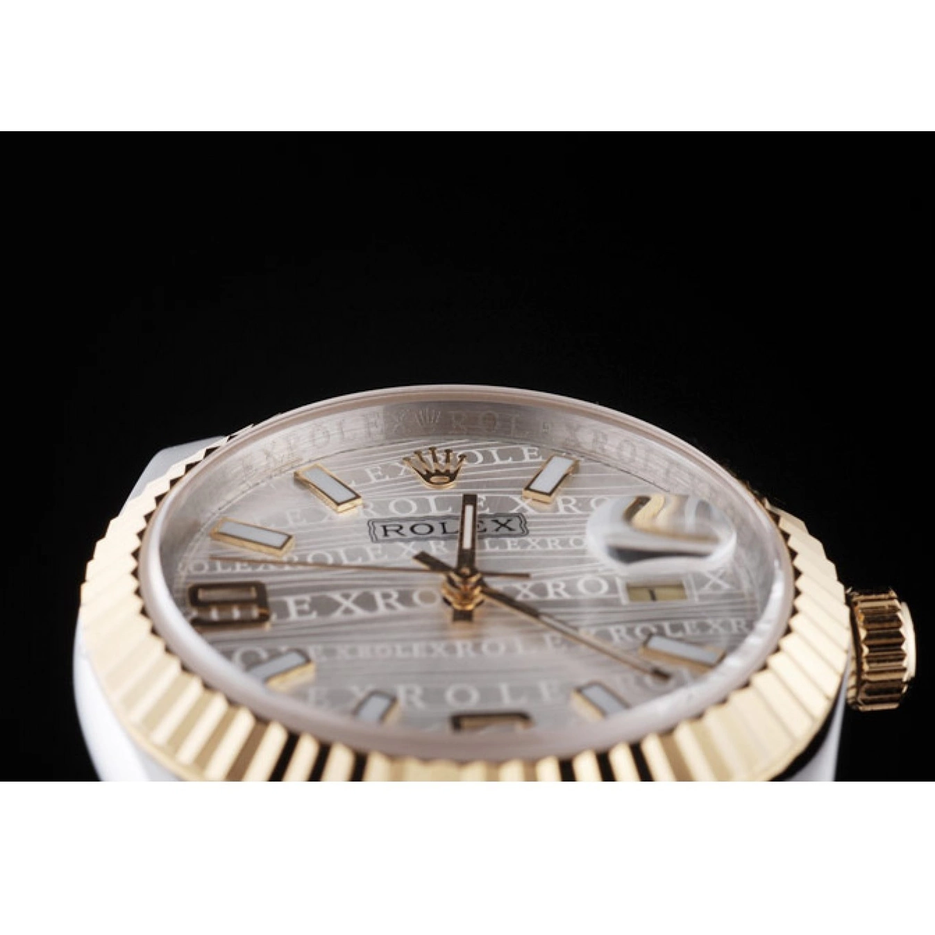 Rolex aaa copy 18k Steel Silver Gold Tone 98084 Stainless DateJust Rolex Two Dial Plated 0523